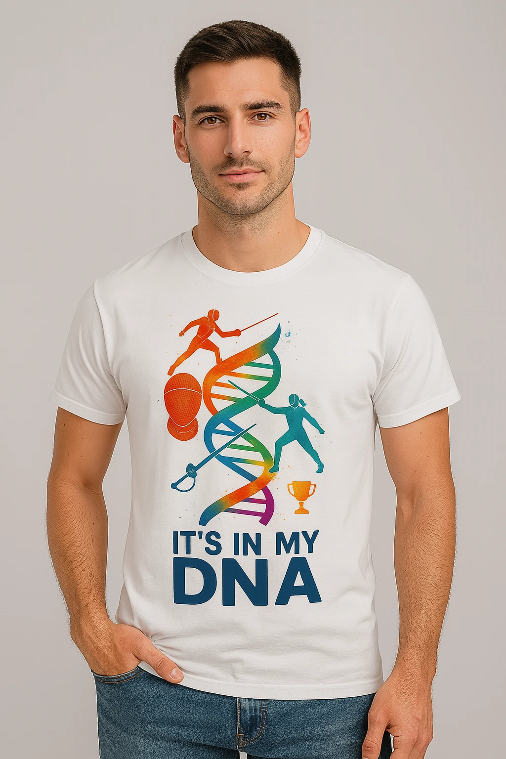 T-shirt Escrime Homme « It’s in my DNA » 🧬