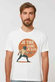 T-shirt Escrime Homme « Je Tire Donc Je Suis » 🗡️