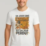 T-shirt Escrime Homme « Un jour sans escrime est un jour perdu »