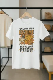 T-shirt Escrime « Un jour sans escrime est un jour perdu »