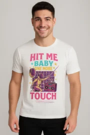 T-shirt Escrime Homme « Hit Me Baby One More Touch » 🤺🎶 | Fun & Couleurs