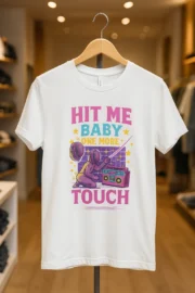 T-shirt Escrime « Hit Me Baby One More Touch » 🤺🎶 | Fun & Couleurs
