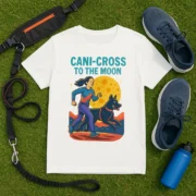 T-shirt Canicross « Cani-Cross to the Moon »
