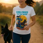 T-shirt Canicross Femme « Cani-Cross to the Moon »