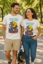 T-shirt Canicross « Cani-Cross to the Moon »