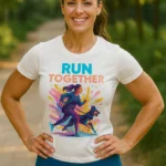 T-shirt Canicross Femme « Cani-Cross to the Moon »